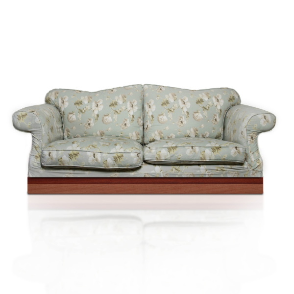 Light Green English Arm Roll Sofa